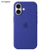 compatible iPhone 16 Case Compatible with MagSafe Liquid Silicone Phone Back Cover [Induction Popover] - Sa_Gift for G Sapphire