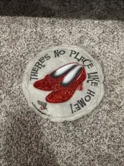 Spoontiques Wizard of Oz Ruby Red Slippers Home Stepping Stone/Wall Plaque