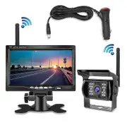 7inch Monitor Wireless Rear View Backup Camera Night Vision System For Car Rv Truck Bus -sakura