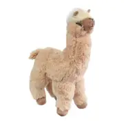 FLUFFY ALPACA CREAM SOFT TEDDY STUFFED ANIMAL PLUSH TOY 20cm **NEW**