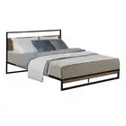Metal Bed Frame Double/Single Mattress Base Platform Foundation Black Dane