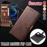 iPhone Flip Wallet Case Leather Cover Stand For 7 8 X XR 11 12 13 Pro Max Holder