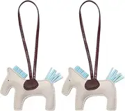 [Tuxiaobu] Bag Accessories, Bag Charm for Women, Purse Accessories, Leather Charm Bag Accessories for Women Keychain Pony Purse Accessories Pendant Charms 2 Pcs