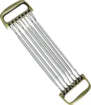 Oshhni Chest Strengthener Metal Handle Stretch Pull Rope Muscle Training Exerciser with 7 Removable Spring for Stretching