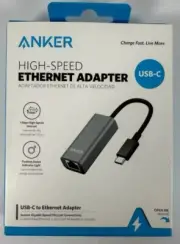 Anker USB C to Ethernet Adapter, Portable 1-Gigabit Network Hub New