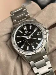 Grand Seiko Evolution 9 Collection SBGE283 Spring Drive GMT Titanium Watch 41mm