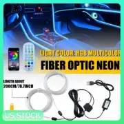 RGB Neon LED Light Glow Optic Fiber Strip Car Interior Ambient Lighting Kit K (for: Renault)