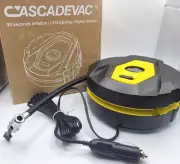 Car Tire Inflator 12V 10A - Works With Cigarette Lighter -LED- 30 Sec Inflation