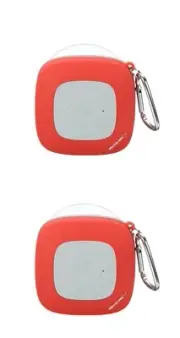 2 SoundLogic Bluetooth Speakers Weather-proof FM Radio Carabiner Indoor Outdoor