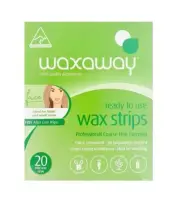 * Waxaway Wax Strips 20 Mini Wax Strips For Face, Bikini Line & Underarms