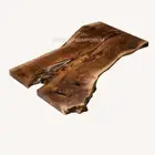 Acacia Wood Table, Epoxy Dining Table, Live Edge Table Top, Home Decor Furniture