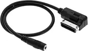 ECSiNG AMI to 3.5mm Audio Cable Adapter Compatible with A3 A4 A5 A6 A8 TT 2006-Onwards for MP3 Player Headphone Speaker AUX Music Interface Adapter Cable 35cm