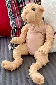 Alternative REBORN KIT 22” Huckleberry Shar Pei dog KIT NOT FINISHED DOLL SOLE