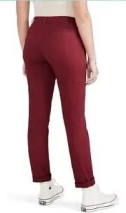 Dockers Women’s Burgundy Cotton Slim Ankle Pants Size 28 Cotton Comfort New