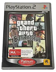 Grand Theft Auto San Andreas PS2 (Platinum) PAL *No Manual* (Preowned)