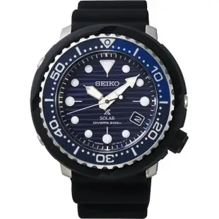 【SEIKO 精工】PROSPEX 鮪魚罐頭 SCUBA 愛海洋太陽能潛水錶(V157-0CX0A SNE518P1)