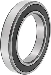 X AUTOHAUX 6021DDU Deep Groove Ball Bearings 105x160x26mm P4 Double Rubber Seal Lubricated Bearings 1 Pc Car Scooter Skateboard Wheel Universal Silver Tone,Black
