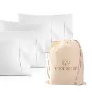 1000 TC White Standard Pillowcases Set of 4 100% Egyptian Cotton Pillow Cases...