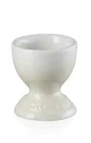 Le Creuset Egg Cups Holders Meringue Set Of 2 Stoneware New