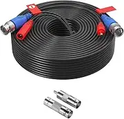 100 Feet/30M BNC Video Power Cable 4K 8MP 5MP 3MP 2MP 1080P 720P All-in-One,BNC Extension Security Wire Cord for Video Surveillance Camera DVR System with BNC RCA Connector