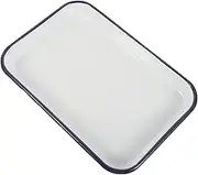 TOYZFRIENDY Multi Functional Enamel Baking Dish Safe Non Stick Oven Pan for Crepes Pizzas More for Kitchen Use Dishwasher Safe Rectangular Roasting Tray
