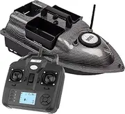 12000mAh GPS Fishing Bait Boat, 500M Remote Control Fishing Nesting Boat with Cruise Control and Auto Return,Dual Motors Night Light RC Bait Boat for Surf Fishing with 3 Independent Hoppers