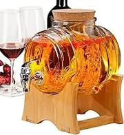 Wine Drink Dispenser | 5000ml Alcohol Decanter Dispenser Barrel with Tap | Alcoholic Decanter with Tap for Whiskey, Rum, Wine, Brandy, Rice Wine, Juice, Gin