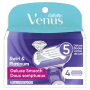 Gillette Venus Swirl Extra Smooth Women's Razor Blade Refill 4 Cartridges 3 Pack