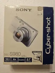 Sony Cyber Shot DSC-S980 12.1mp Steady Shot Digital Camera Black SEALED