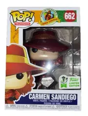 Funko Pop 662 ECCC 2019 Carmen Sandiego Diamond Glitter New NIB Con Sticker