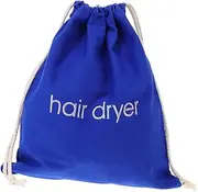 Travel Essential Hair Dryer Storage Bag Reusable Canvas Pouch Easy to Open and Close Space Saving Dust Protection