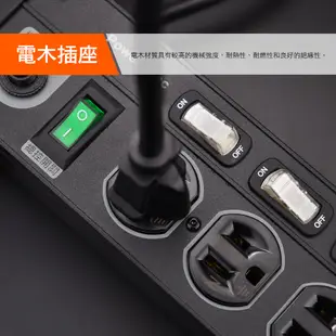 PowerSync群加 1開8插/9開8插鋁合金防雷擊抗搖擺延長線1.8M/2色