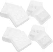 SHERCHPRY 1set Oral Cup Multi Grids Mixing Bowl Ergonomic Design Non Slip Durable Dappen Dish for Mixing Plaster Materials Convenient Storage Lightweight Easy to Use 20pcs