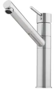 Oliveri ESSENTIALS SWIVEL MIXER 263mm Spout, Lever Handle, Ceramic Disc CHROME