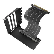 Antec Adjustable Vertical Bracket with 200mm High Performance PCI-E Riser Cable. New 2024. Black Universal Case support
