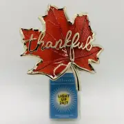 Bath & Body Works THANKFUL LEAF Light Up Nightlight Wallflowers Fragrance Plug