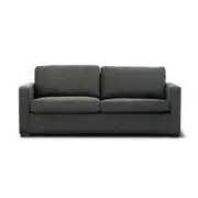 Salford Queen Upholstered Fabric Sofa Bed Lounge Futon Couch With Memory Mattress - Charcoal