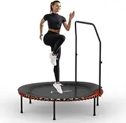 ADVWIN 40inch/48inch Rebounder Mini Trampoline Fitness Trampolines with Adjustable Foam Handle