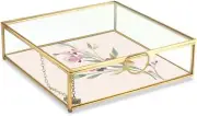 FRINGE STUDIO Garland Floral Large Glass Box/Jewelry Box