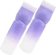 Gogogmee Professional Hair Care Kit 2pcs Bottle Applicators Dye Brush Scalp Comb for Coloring Oiling
