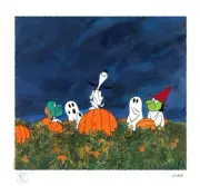PEANUTS It's The Great Pumpkin Snoopy Charlie Brown Lt Ed Giclee Print of 66