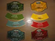 Upper Canada Brewery Beer Labels complete with Bottle Neck Labels