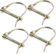 ELAYARD 4Pcs D Shaped Locking Coupler Pin Heavy Duty Tow Hitch Lock Pins for Trailer Safety Durable Hitch Pins with Reliable Locking Mechanism Suitable for Various Applications