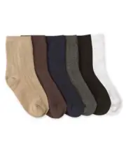 Jefferies School Uniform Rib Crew Boy's Sock