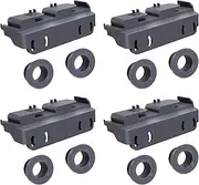 (4 PCS) WD28X27241 WD12X10438 Dishwasher Rack Carrier and Roller Kit Replaces WD12X10439 WD12X10446 WD12X10447, Compatible with ge hotpoint, haier dishwasher ADT521PGF0BS, ADT521PGF0WS