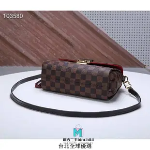 【二手】Louis Vuitton LV 路易威登 N53000 Croisette 棋盤格紋流蘇吊飾手提兩用仕