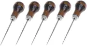 Tofficu 5pcs Scratch Awls Leather Sewing Tools Scribe Tool for Handsewing Perfect for Upholstery Tents Mattresses Present