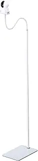 LamYHeng 80"-31" Height White Floor Holder Stand Mount for Surveillance Camera, 3lbs Base,Height Adjustable 31.5-80",Compatible with Baby Camera Monitor/Security Camera