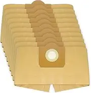 SPARES2GO Double Walled Filtration Large Bags for Karcher WD3 WD3P MV3 Wet & Dry Vacuum Cleaner (Pack of 10)