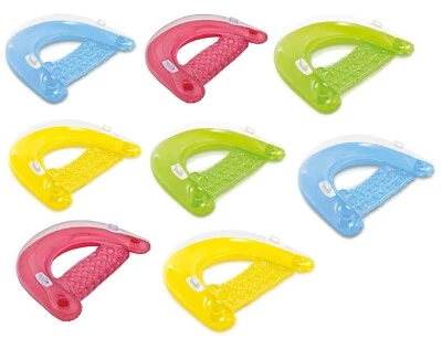 Intex Sit footN Float Inflatable Colorful Floating Pool Lounges 8 Pack Colors Va